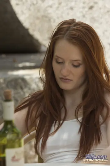 Denisa Heaven – Slim Redhead with Natural Tits Gets Fucked Doggy Style Outdoors