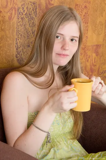 Busty Blonde Strips Out of Her Olive Dress and Spreads Her Pussy