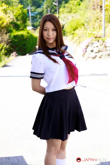 Seto Himari – Japanese Brunette Reveals Her Hairy Bush and Ass Outdoors