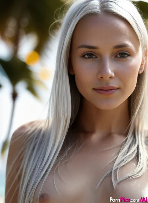 AI-Generated Woman Poses Nude on the Beach – photo 7 of 9