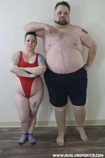 Curvy Mature Woman Wrestles and Facesits Bound Man