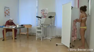 Koni Demiko – Curly Redhead in Uniform Takes Anal Doggy Style at the Clinic
