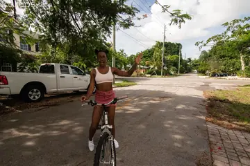 Petite Ebony Brunette Fucks Outdoors Until He Cums