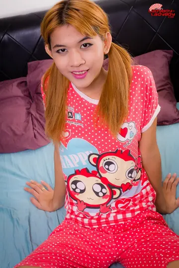 Petite Trans Woman Shows Her Cock and Tight Asshole