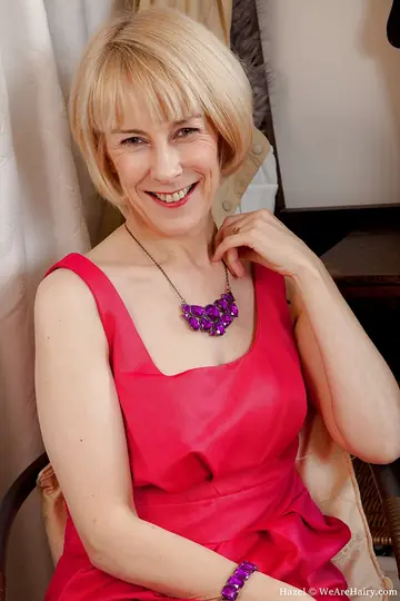 Hazel May – Thick Blonde MILF in a Dress and Heels Shows Her Big Tits