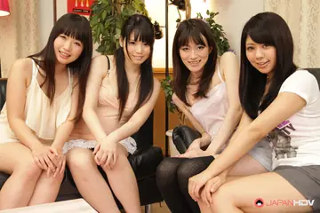 Miyu Shiina – Busty Asian Brunettes Strip Off Their Panties and Spread Wide