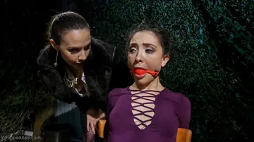 Chanel Preston – Petite Blonde Dominates Her Partner in Outdoor Lesbian BDSM