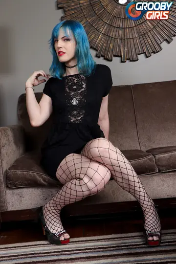 Trans Woman Strips Nude and Poses to Show Cock and Ass