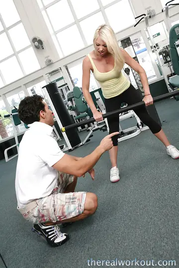 Athletic Blonde with Big Tits Gets Fucked in the Gym