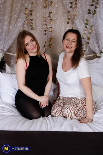 Eva Jayne – Busty British MILFs Share a Man in a Threesome