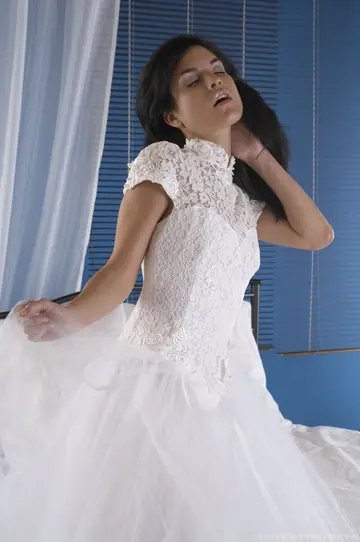 Jana Miartusova – European Bride Strips Out of Her Wedding Dress for Dildo Play