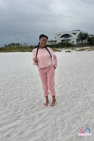 Ebony Babe with Big Tits Takes a Creampie on the Beach