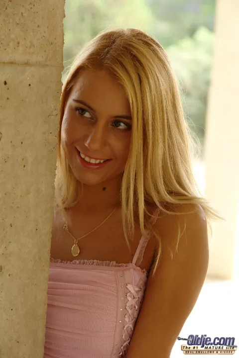 Nikky Thorne: Blonde and Brunette Czech Petites Share a Guy Outdoors – photo 3 of 20