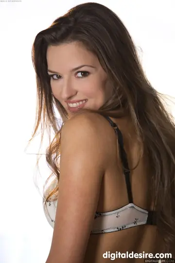 Coco Rose – Brunette with Small Natural Tits Undresses and Poses Nude Front and Back
