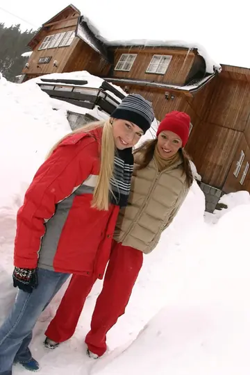 Renata Tomankova – Hairy Lesbians Lick and Finger Each Other in the Snow