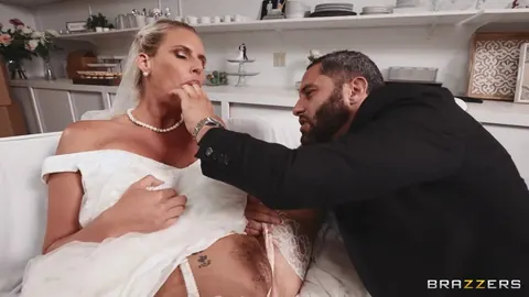 Phoenix Marie: Busty Blonde MILF Bound and Fucked by Two Men – photo 4 of 21