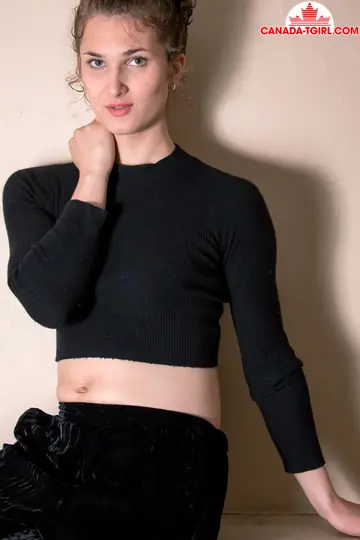 Trans Woman Undresses and Masturbates Nude