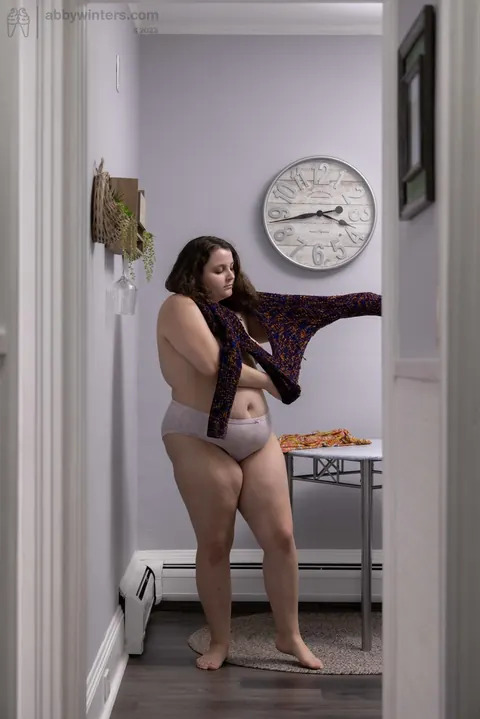 Thick Brunette Flaunts Her Big Ass in Panties – photo 10 of 21
