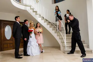 Teal Conrad – Busty Brunette Rides Cowgirl at a Wedding Until He Cums