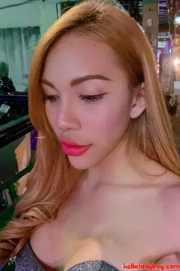Thick Asian Trans Woman in a Bikini Poses on the Beach