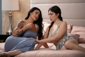Dana Vespoli – Blonde and Asian Brunette with Big Tits and Tattoos Share Lesbian Sex