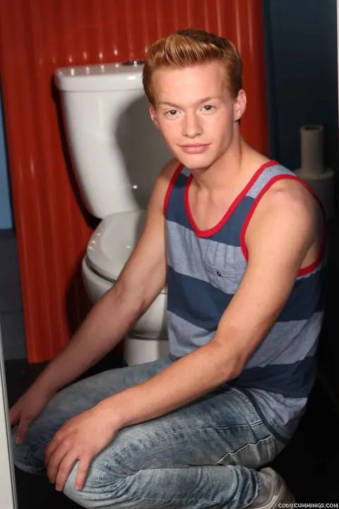 Thick Guy with Big Ass Gets a Blowjob Through Gloryhole – photo 2 of 21