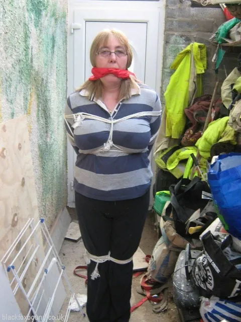 Busty Mature BBW Bound and Gagged in Glasses – photo 11 of 16