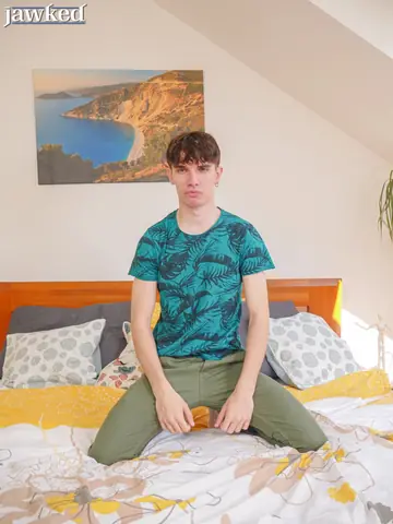 Two Hairy Men Pose Nude Together at a Castle