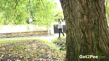 Claudia Mac – Czech Blonde in Boots Pees Outdoors and Spreads Her Pussy