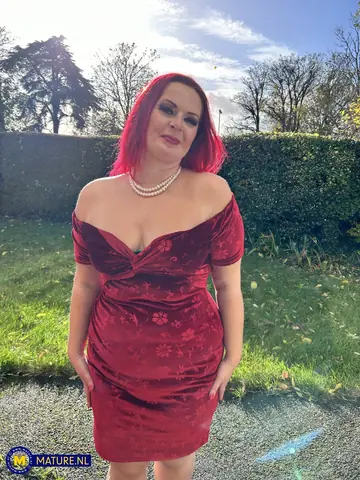 Tall Redhead MILF in a Skirt Sucks and Fucks Her Photographer