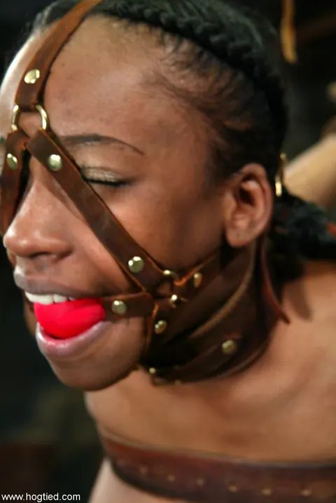 Yellow Kitty: Busty Ebony MILF Bound and Toyed – photo 14 of 20