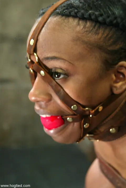 Yellow Kitty: Busty Ebony MILF Bound and Toyed – photo 5 of 20