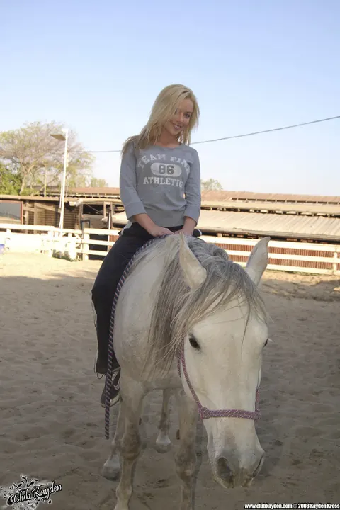 Kayden Kross: Busty Blonde MILF Poses Outdoors at the Ranch – photo 17 of 20