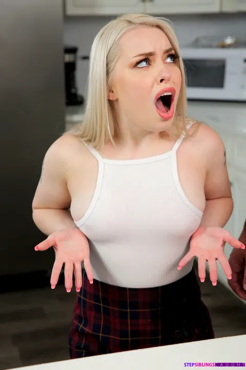 Haley Spades: Blonde in a Skirt and Shorts Sucks Cock and Gets Fucked – photo 7 of 20