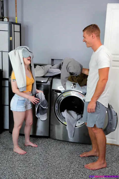 Haley Spades: Blonde in a Skirt and Shorts Sucks Cock and Gets Fucked – photo 6 of 20
