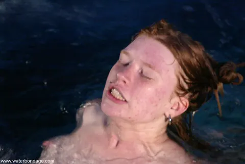 Redhead with Natural Tits Bound and Spread in Bondage – photo 1 of 20
