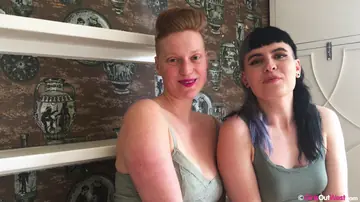 Marina Lee – Australian Redhead and Brunette Lesbian Strap-On Fuck
