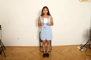 May Thai – Petite Thai Brunette Strips Outdoors at the Casting