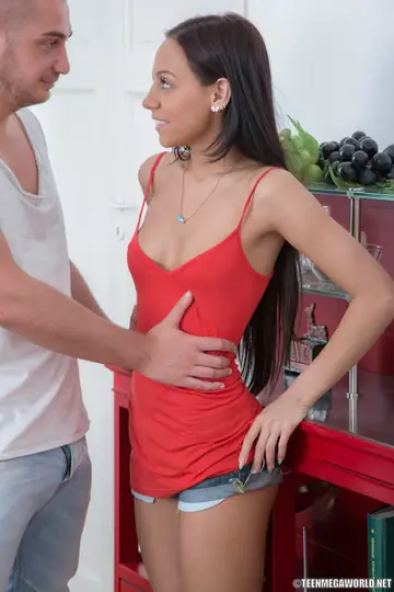 Julia Uliane – Slim Brunette Strips Out of Her Shorts for a Blowjob and Sex