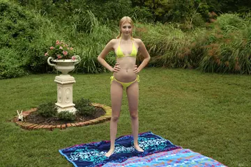 Blaire Ivory – Tall Blonde and Brunette Lesbians Lick and Finger in Bikinis