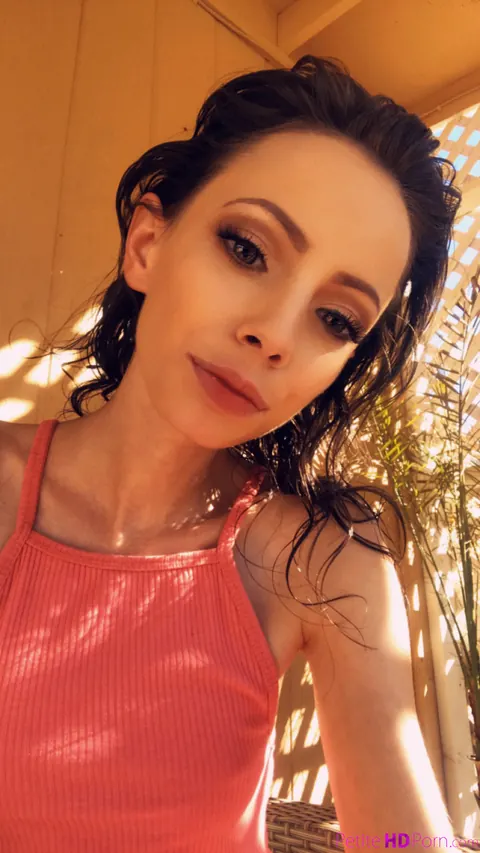 Aria Haze: Petite Brunette in a Bikini Outdoors – photo 1 of 21
