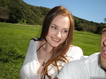 Holly Hansen – Busty Redhead Sucks Cock and Gets Fucked Doggy Before Tit Cumshot