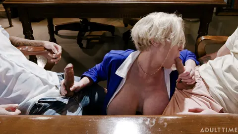 Dee Williams: Busty Blonde MILF Takes Double Penetration in the Office – photo 8 of 20