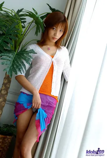 Japanese Redhead Exposes Her Hairy Pussy in Lingerie