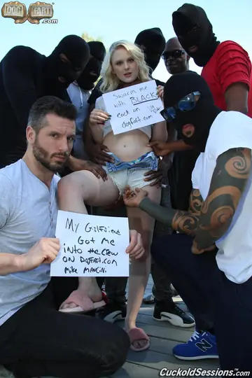 Lily Rader – Blonde Gets Interracial Gangbang and Facials Before Cum Swapping