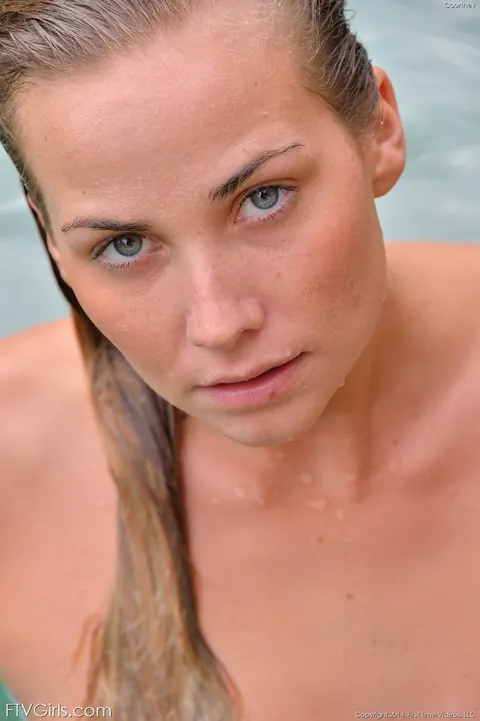 Courtney Dillon: Tall Blonde Stuffs Her Pussy with Sex Balls Then Swims Naked Outdoors – photo 18 of 20