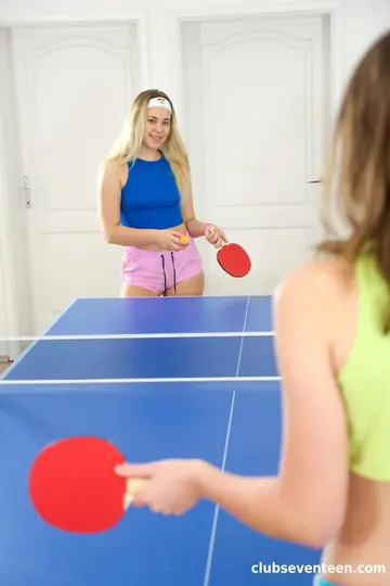 Selvaggia – Petite Hungarian Blondes Finger and Lick Each Other on the Gym Table