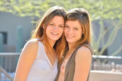 Noma Hill & Gia Hill: Tall Hairy Lesbians Strip Out of Their Jeans Outdoors – photo 3 of 15
