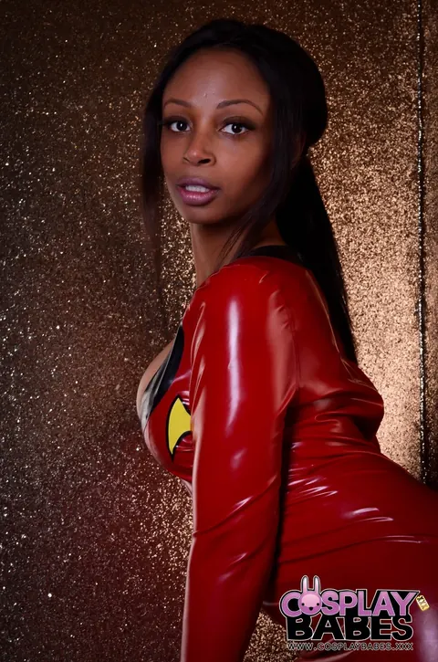 Lola Marie: Thick Ebony Babe in Costume Sucks and Spreads – photo 3 of 17