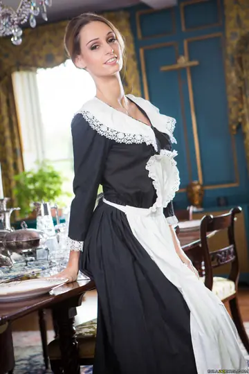 Erica Fontes – Blonde MILF with Big Tits Strips Off Her Maid Uniform